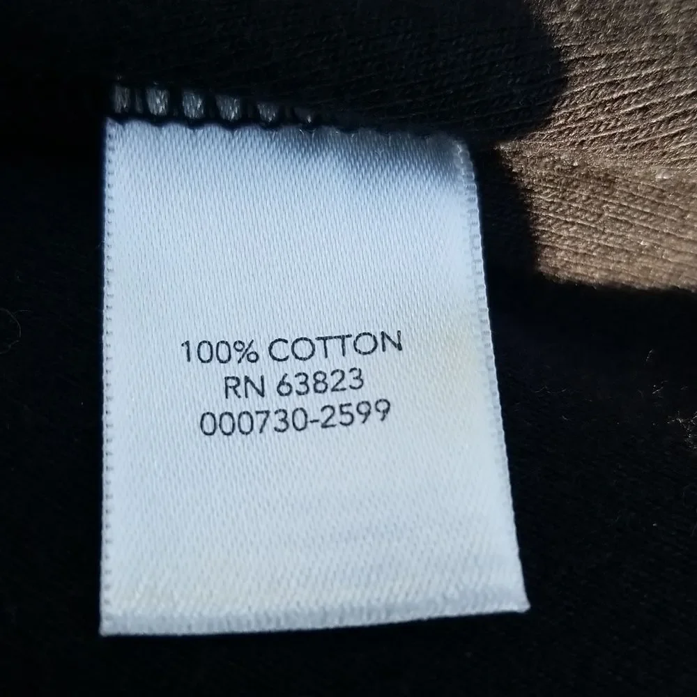 Christopher Banks 3/4 Sleeve Black Fall Halloween Graphic Tee Size Medium - Picture 5 of 7